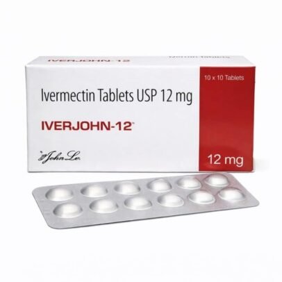 Box and blister pack of Iverjohn-12 Ivermectin Tablets USP 12mg
